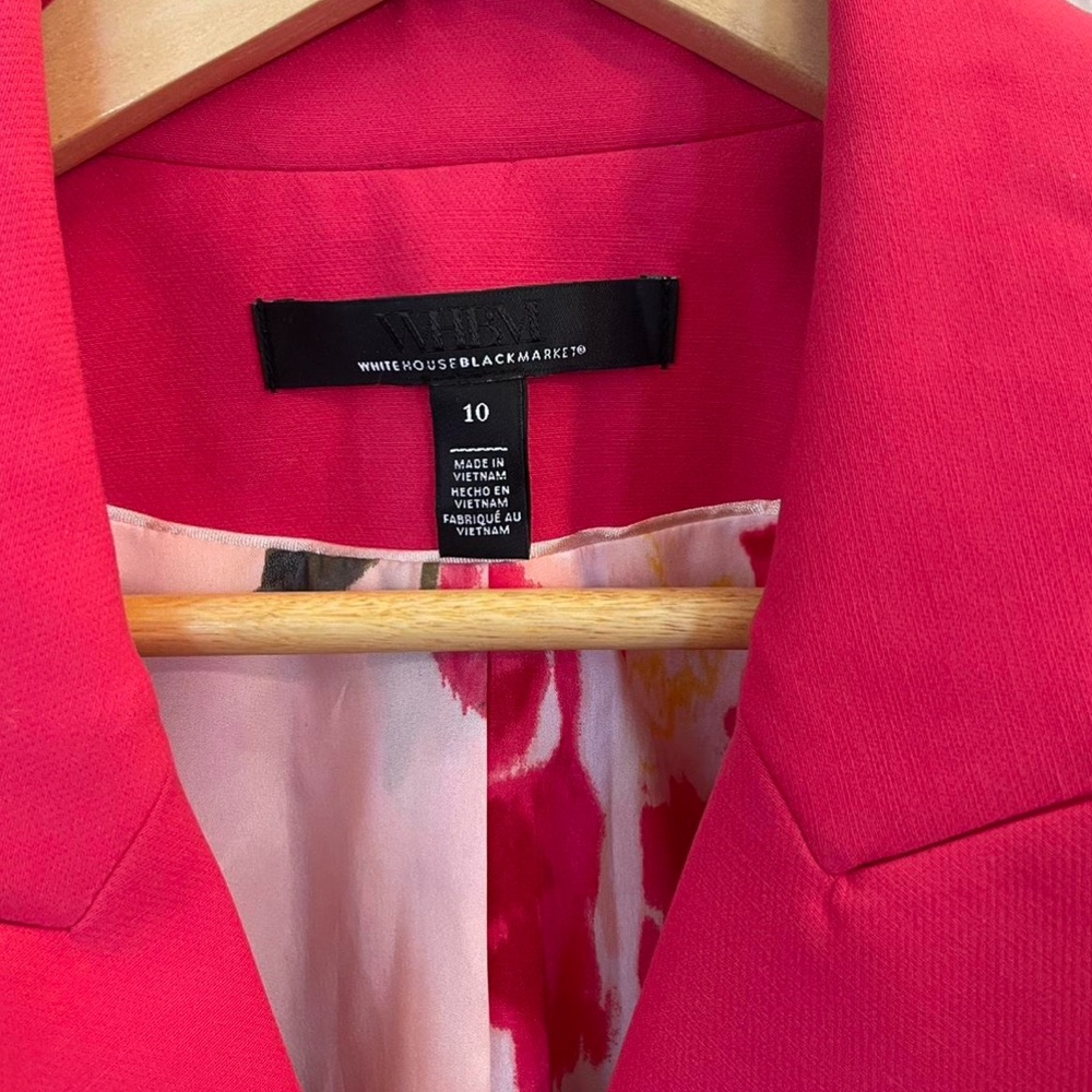 WHBM Double-Breasted Pink Blazer - Picture 2 of 7